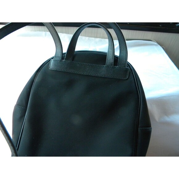 KATE SPADE CHELSEA NYLON MINI SMALL BACKPACK BLACK TOTE TRAVEL BAG PURSE - Picture 3 of 12